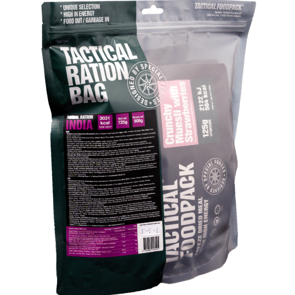 TACTICAL FOODPACK® - 3 MALZEITEN RATION - INDIA 725G